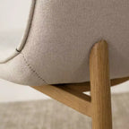 Ensemble de salle à manger rond 3 pièces, table à piédestal aspect bois de 87,6 cm et chaises incurvées sans accoudoirs rembourrées, idéal pour les petits espaces - Panipeachy