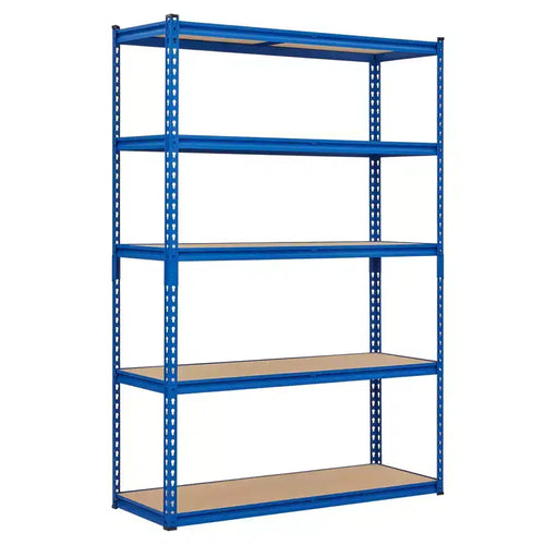 5 Tiers Garage Storage Shelves, 2500LBS Capacity Metal Shelving Unit for Garage, Industrial, Warehouse, Kitchen, Closet, 60 W x 24 D x 71 H, Blue
