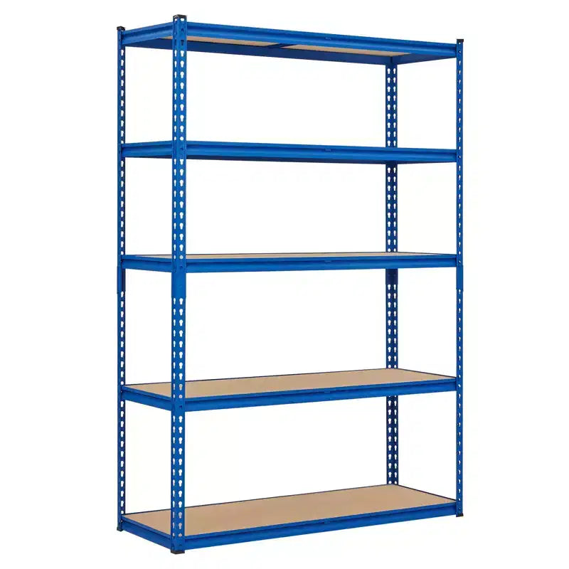 5 Tiers Garage Storage Shelves, 2500LBS Capacity Metal Shelving Unit for Garage, Industrial, Warehouse, Kitchen, Closet, 60 W x 24 D x 71 H, Blue