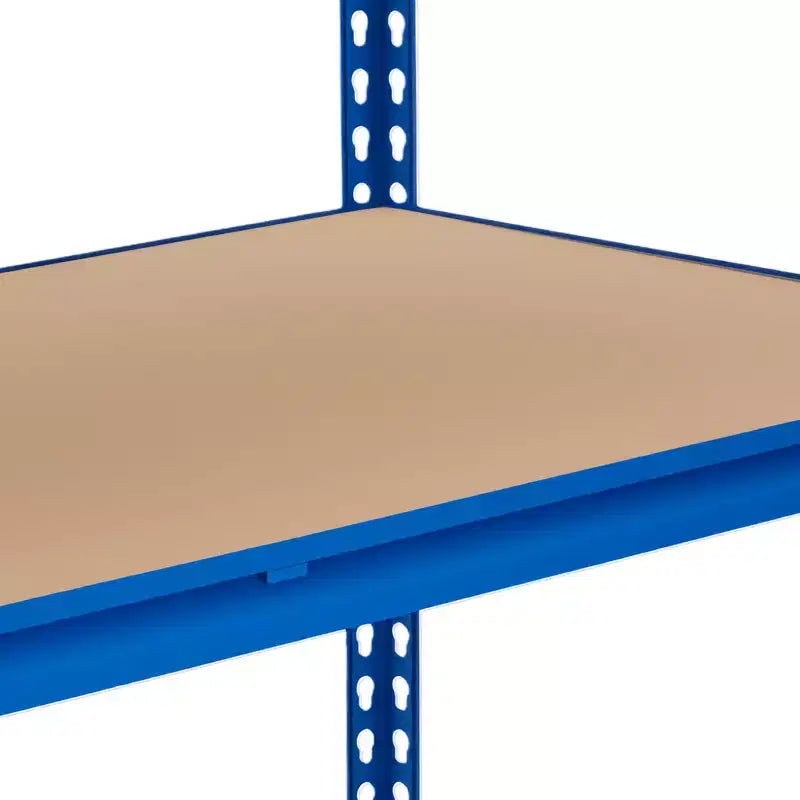 Étagères de rangement de garage à 5 niveaux, étagère métallique de 2500 livres pour garage, industrie, entrepôt, cuisine, placard, 60 L x 24 P x 71 H, bleu