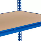 Étagères de rangement de garage à 5 niveaux, étagère métallique de 2500 livres pour garage, industrie, entrepôt, cuisine, placard, 60 L x 24 P x 71 H, bleu