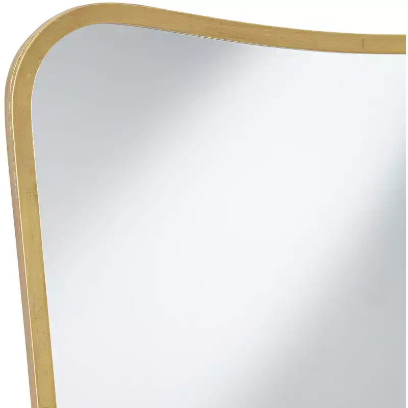 Lot de 2 miroirs muraux Uttermost Segundo en métal laiton 22 x 34