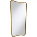Lot de 2 miroirs muraux Uttermost Segundo en métal laiton 22 x 34