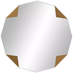 Lot de 2 miroirs muraux Possini Euro Design Drayden Gold 31 x 31 triangles