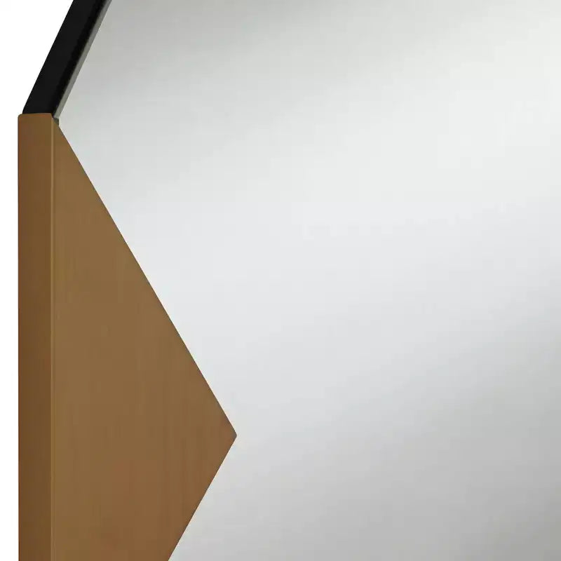 Lot de 2 miroirs muraux Possini Euro Design Drayden Gold 31 x 31 triangles