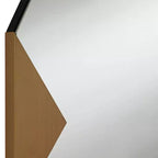 Lot de 2 miroirs muraux Possini Euro Design Drayden Gold 31 x 31 triangles