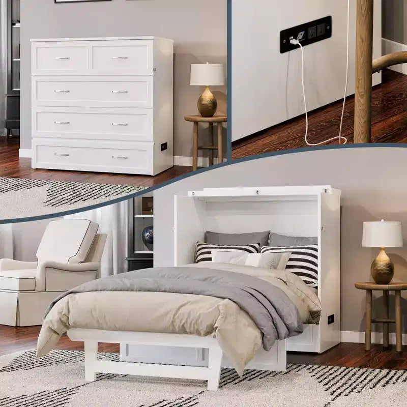Lits plateforme doubles HomeStock (sans tête de lit)