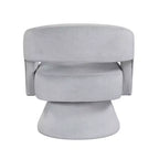 Fauteuil pivotant d'appoint de luxe moderne en velours GDFStudio Hudson