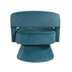 Fauteuil pivotant d'appoint de luxe moderne en velours GDFStudio Hudson