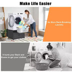 GDLF Pied de Lave-linge Sèche-linge en Métal Robuste, Socle Universel Anti-Vibration pour Lave-linge 29
