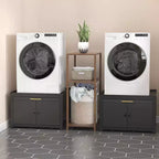 GDLF Pied de Lave-linge Sèche-linge en Métal Robuste, Socle Universel Anti-Vibration pour Lave-linge 29