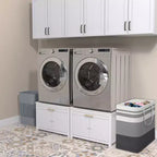 GDLF Pied de Lave-linge Sèche-linge en Métal Robuste, Socle Universel Anti-Vibration pour Lave-linge 29