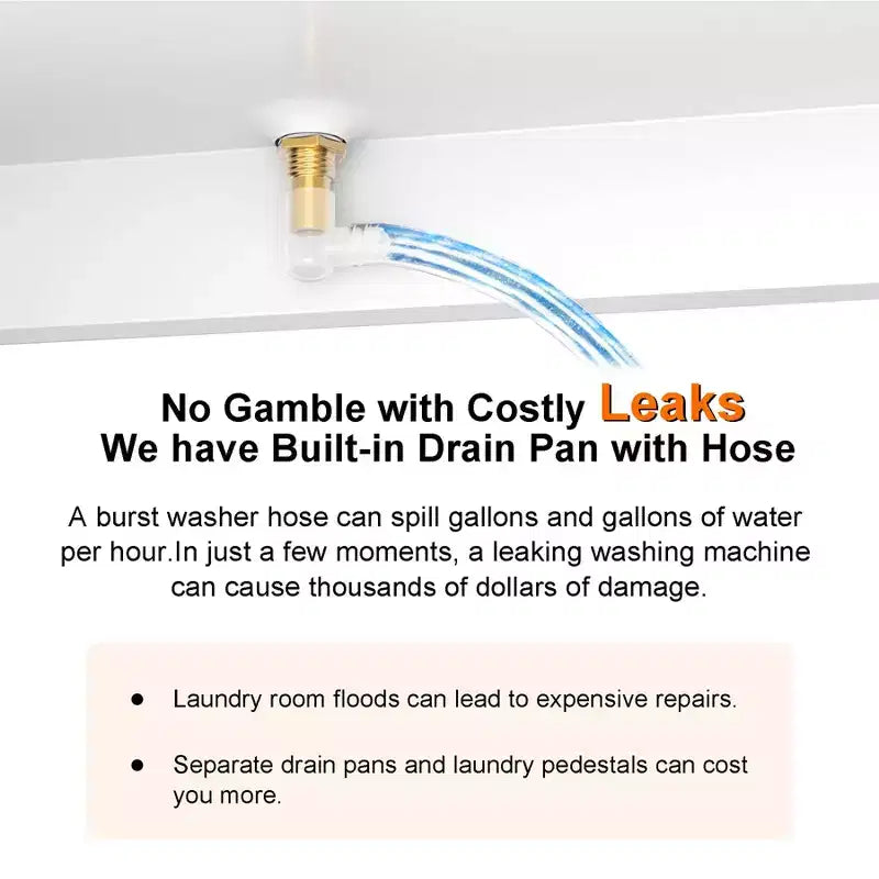 GDLF Pied de Lave-linge Sèche-linge en Métal Robuste, Socle Universel Anti-Vibration pour Lave-linge 29