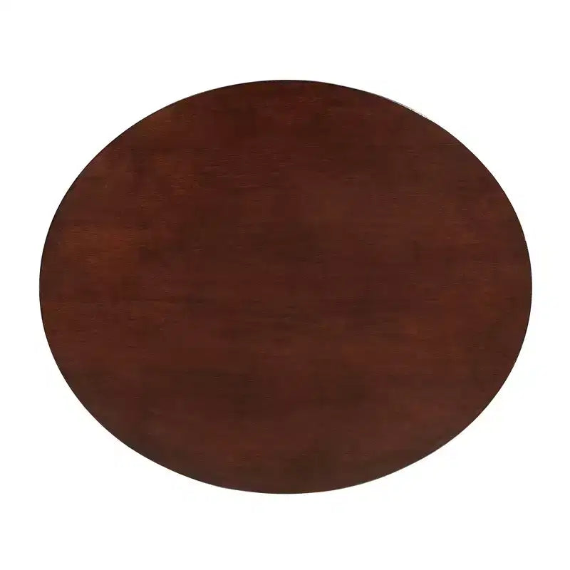 Table d'appoint ovale en bois à 2 tiroirs Amberly - iNSPIRE Q