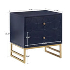 Table de chevet Frankie Arched Diamond Gold Metal - iNSPIRE Q