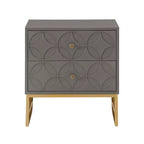 Table de chevet Frankie Arched Diamond Gold Metal - iNSPIRE Q