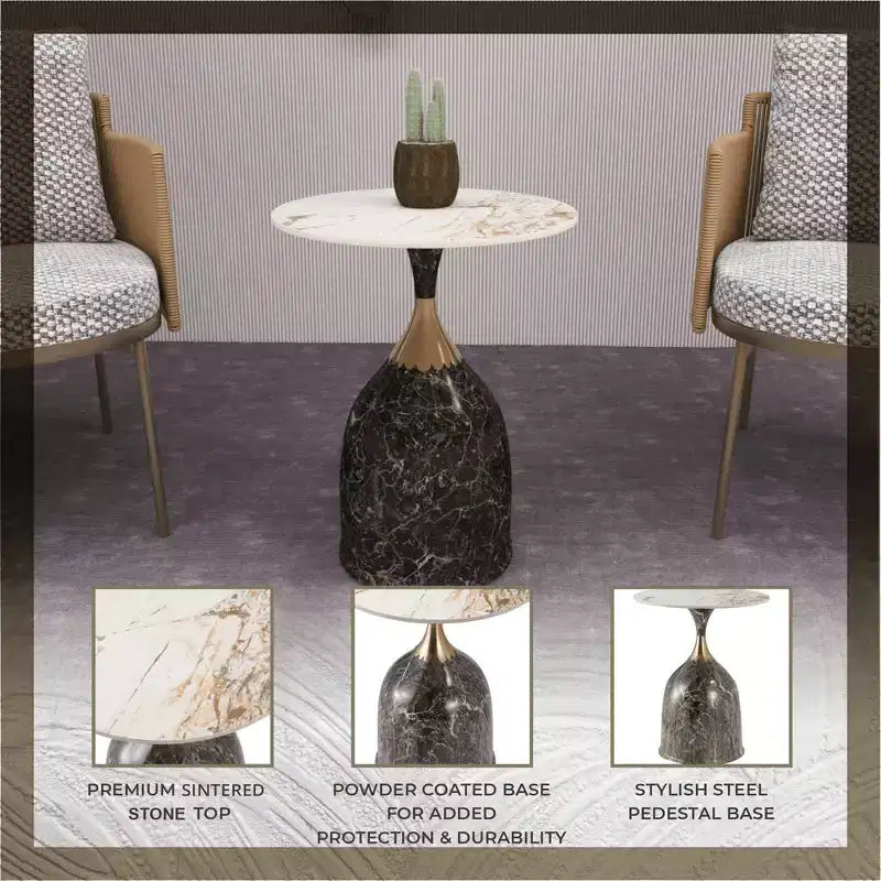 Chaise de salle à manger moderne LeisureMod Kora en similicuir – Assise rembourrée avec pieds en acier épurés