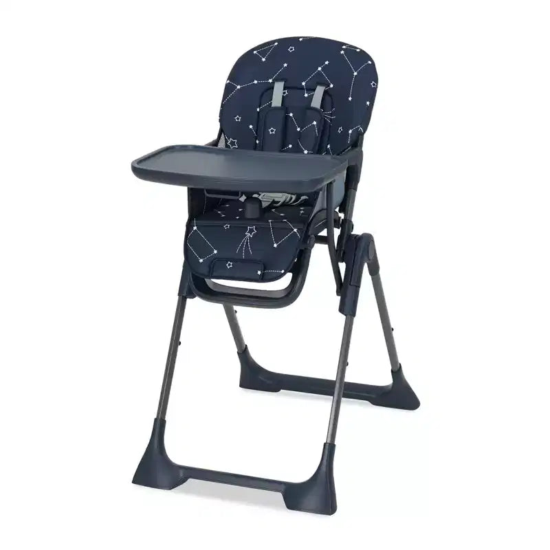 Chaise haute bébé, chaises d'alimentation pliables pour bébés et tout-petits, hauteur/dossier/repose-pieds réglables, plateau amovible
