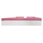 Luxystar Lit de Repos Rembourré en PU avec Barrière et Escalier, Rose+Blanc, Taille King