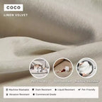 Canapé modulaire lavable 4 places Anabei | Assise Deluxe+ et coussin Cloud