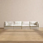 Canapé modulaire lavable 4 places Anabei | Assise Deluxe+ et coussin Cloud