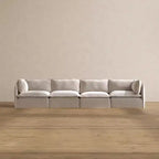 Canapé modulaire lavable 4 places Anabei | Assise Deluxe+ et coussin Cloud