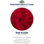 Pouf poire Ultimate Sack de 1,80 m et repose-pieds, très grand transat, suède rouge