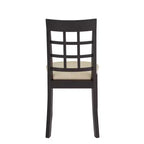 Chaises de salle à manger Kensington en bois noir et microfibre beige (lot de 2) - Noir/Beige - iNSPIREQ