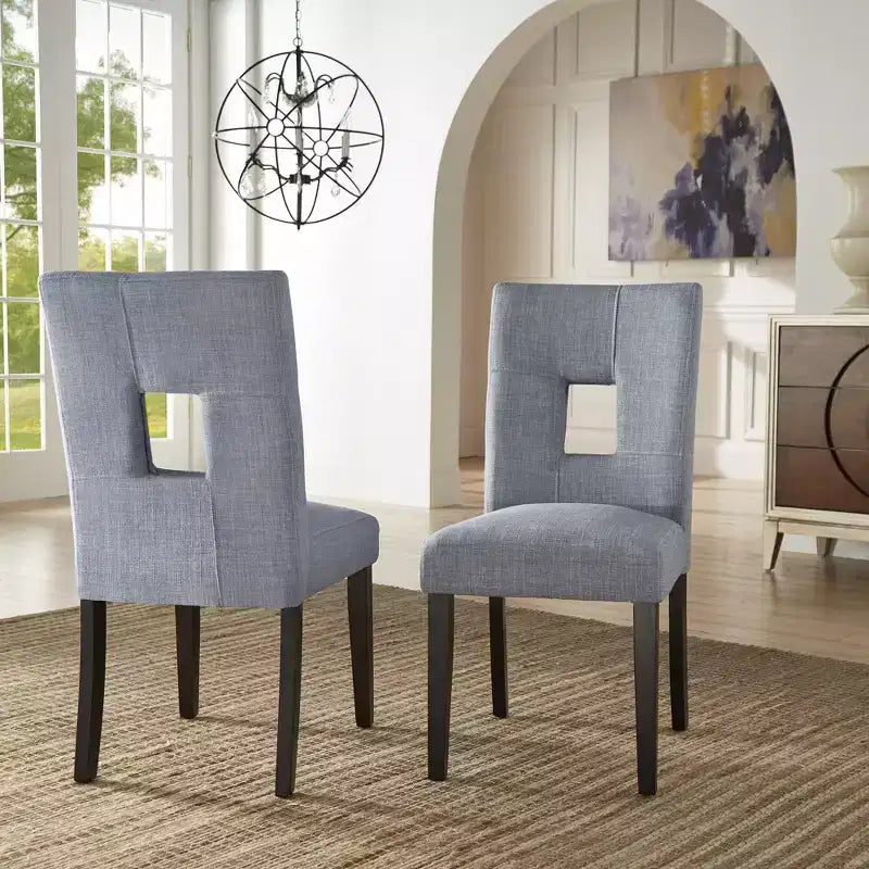 Chaises de salle à manger Phelan Keyhole Back (lot de 2) - iNSPIREQ