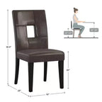 Chaises de salle à manger Phelan Keyhole Back (lot de 2) - iNSPIREQ