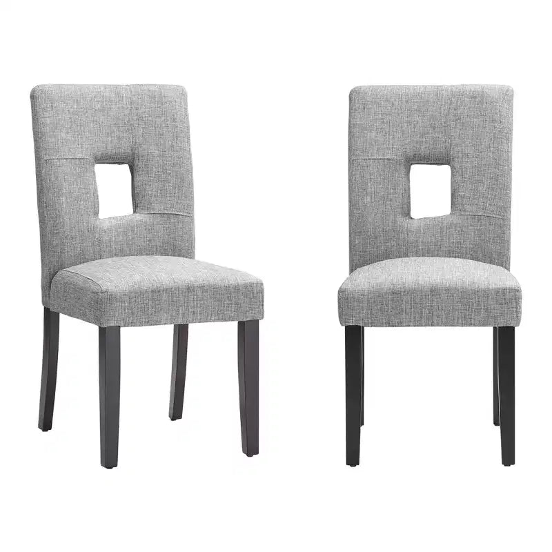 Chaises de salle à manger Phelan Keyhole Back (lot de 2) - iNSPIREQ