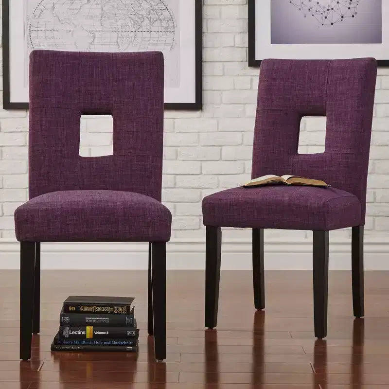 Chaises de salle à manger Phelan Keyhole Back (lot de 2) - iNSPIREQ