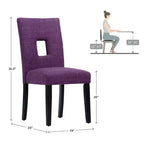 Chaises de salle à manger Phelan Keyhole Back (lot de 2) - iNSPIREQ