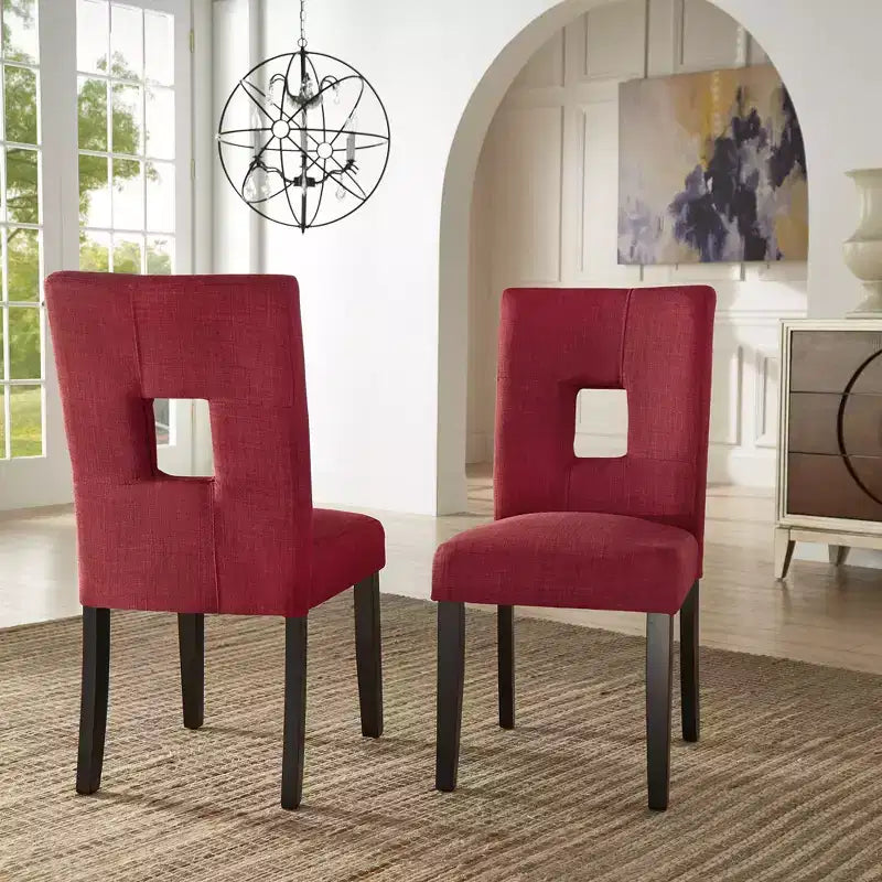 Chaises de salle à manger Phelan Keyhole Back (lot de 2) - iNSPIREQ