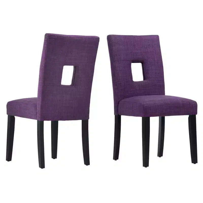 Chaises de salle à manger Phelan Keyhole Back (lot de 2) - iNSPIREQ