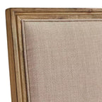 Chaises de salle à manger rectangulaires Aramis en lin et bois (lot de 2) - iNSPIREQ