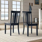 Chaises de salle à manger Lexington Slat Back en bois (lot de 2) - iNSPIREQ
