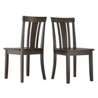 Lexington Slat Back Wood Dining Chairs (Set of 2) - iNSPIREQ