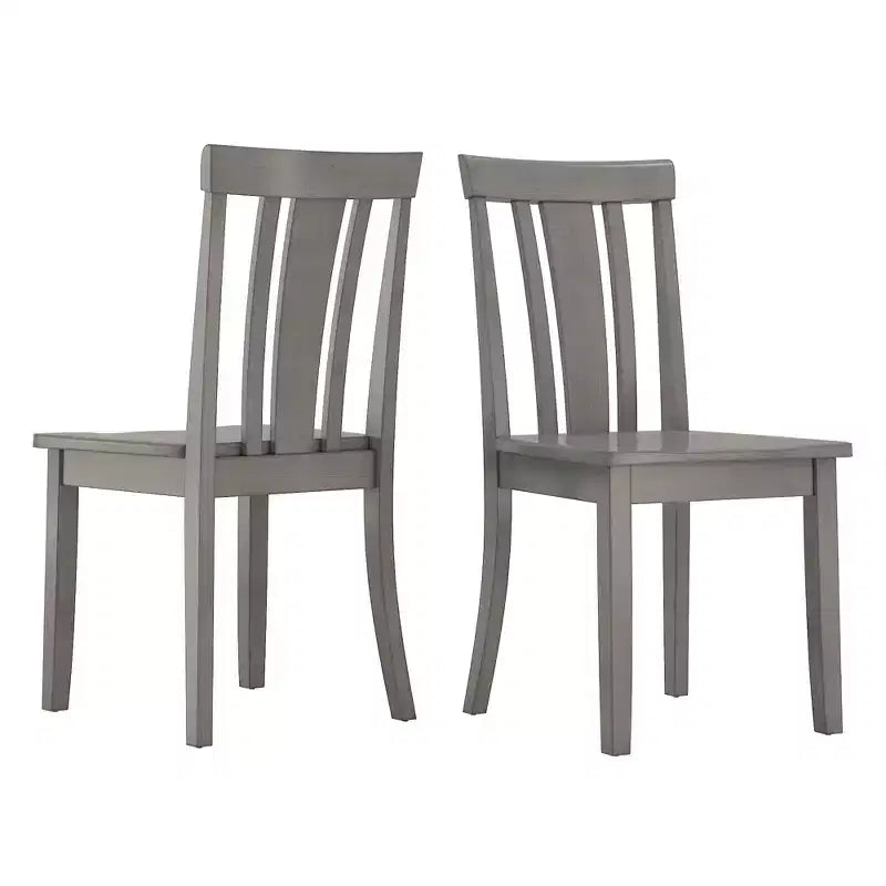 Chaises de salle à manger Lexington Slat Back en bois (lot de 2) - iNSPIREQ
