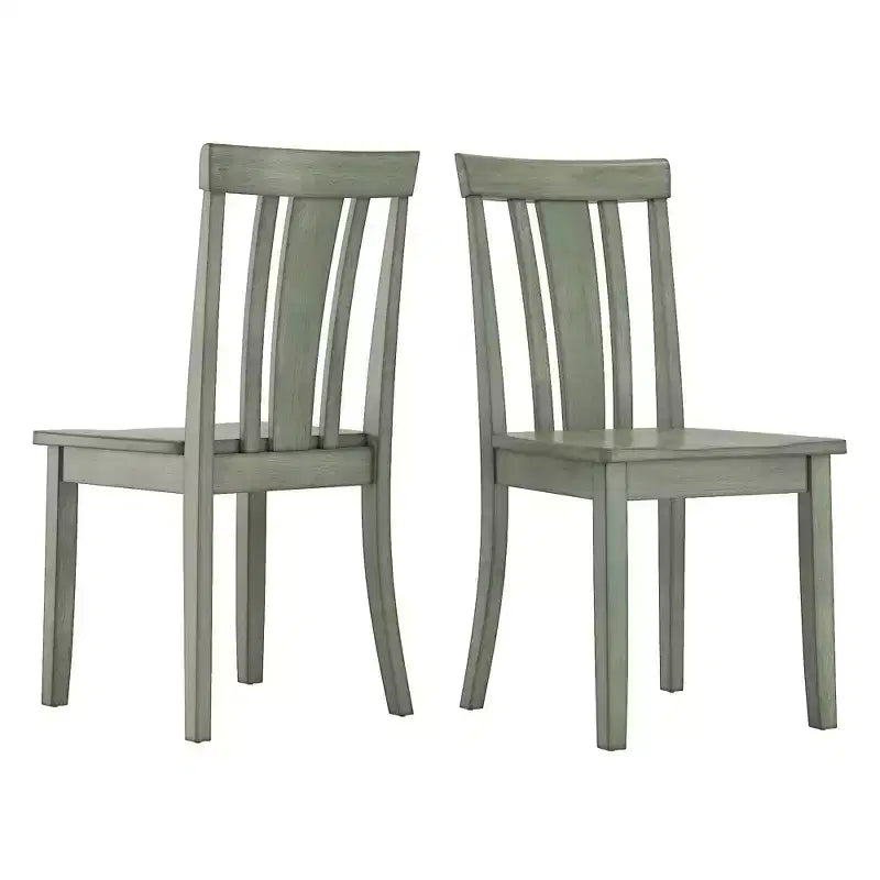 Chaises de salle à manger Lexington Slat Back en bois (lot de 2) - iNSPIREQ