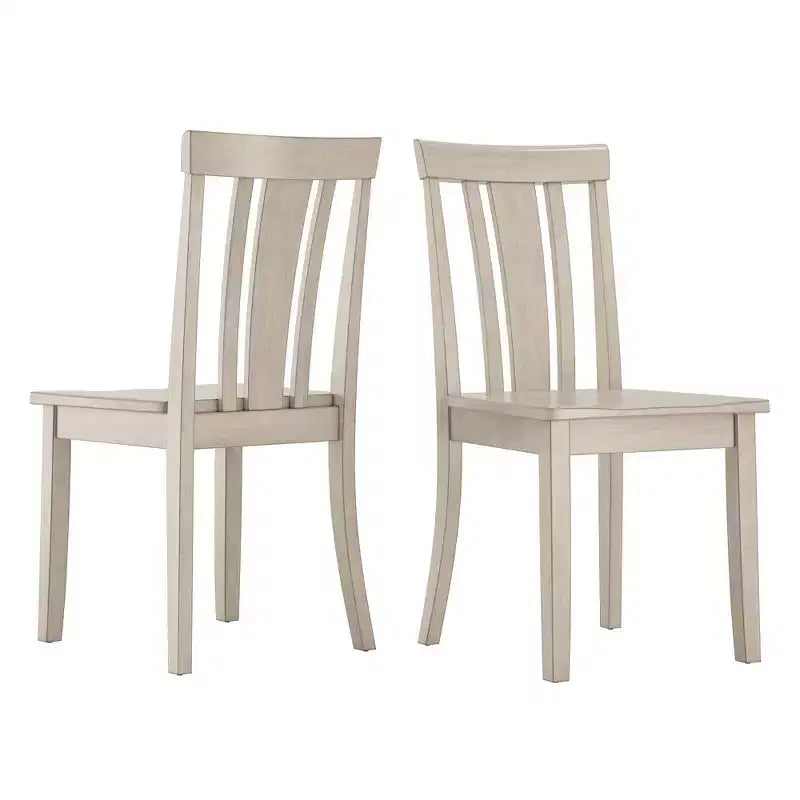 Chaises de salle à manger Lexington Slat Back en bois (lot de 2) - iNSPIREQ