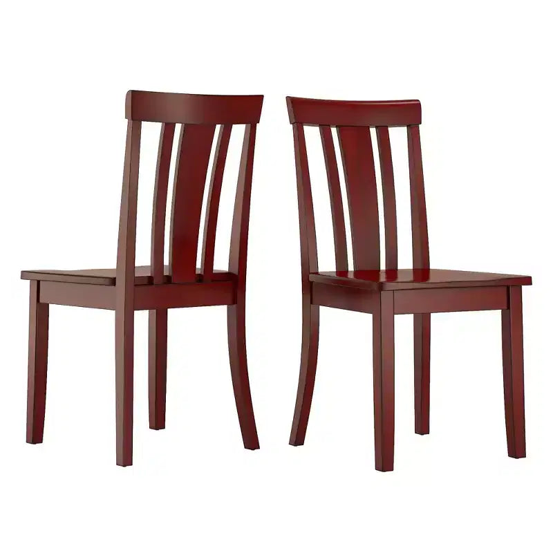 Chaises de salle à manger Lexington Slat Back en bois (lot de 2) - iNSPIREQ