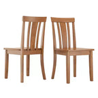 Chaises de salle à manger Lexington Slat Back en bois (lot de 2) - iNSPIREQ
