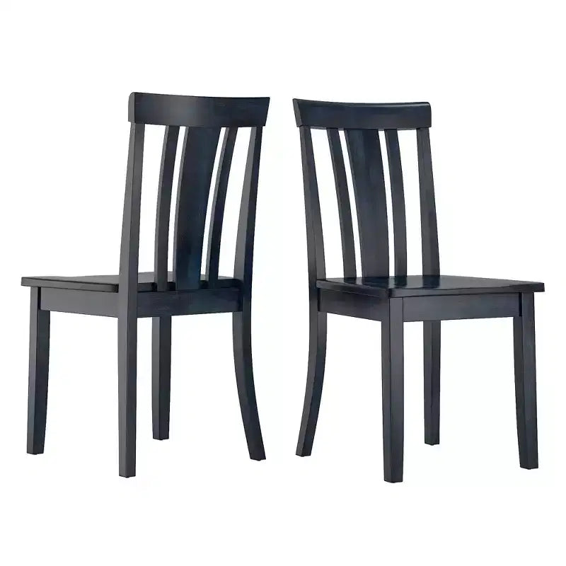 Chaises de salle à manger Lexington Slat Back en bois (lot de 2) - iNSPIREQ
