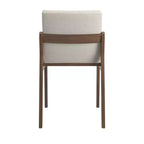 Chaises de salle à manger Kivik en lin beige et bois (lot de 2) - iNSPIREQ