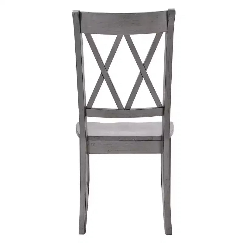 Chaises de salle à manger en bois South Hill Double X Back (lot de 2) - iNSPIREQ