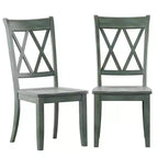 Chaises de salle à manger en bois South Hill Double X Back (lot de 2) - iNSPIREQ