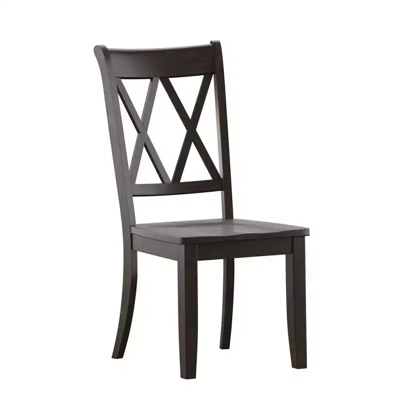 Chaises de salle à manger en bois South Hill Double X Back (lot de 2) - iNSPIREQ