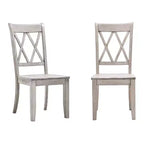 Chaises de salle à manger en bois South Hill Double X Back (lot de 2) - iNSPIREQ
