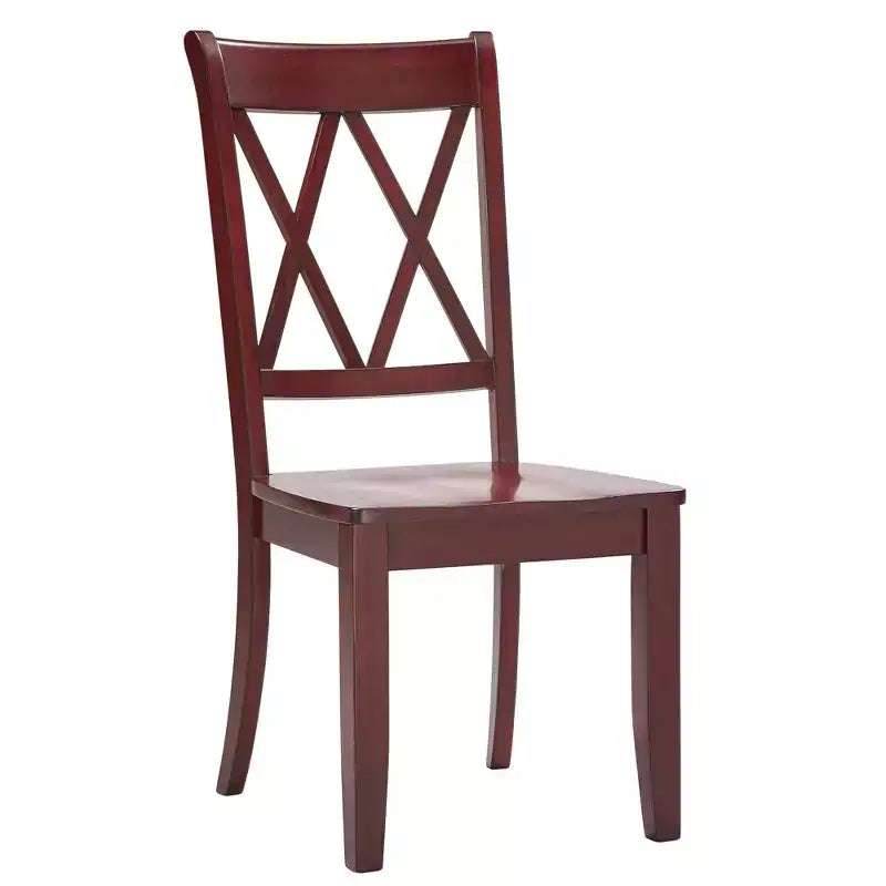 Chaises de salle à manger en bois South Hill Double X Back (lot de 2) - iNSPIREQ